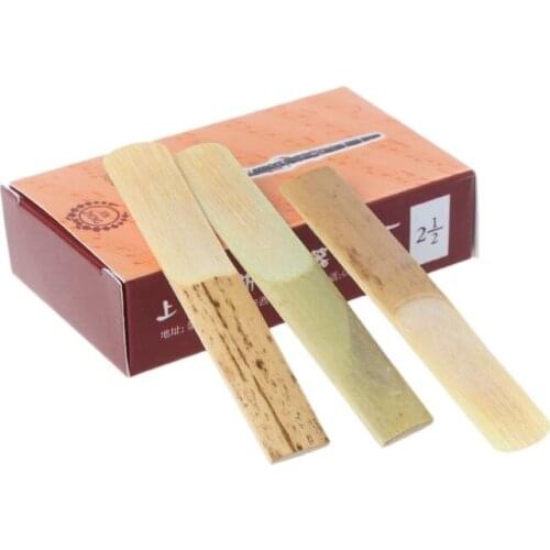 10pcs 2.5 Strength Clarinet Reeds Music Instrument Part Traditional Bamboo Reeds
