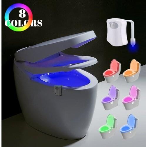 Smart LED Motion sensorf for WC lamp 8 colors lumineuse lanterne decoration night light Backlight Used for toilets seat lights