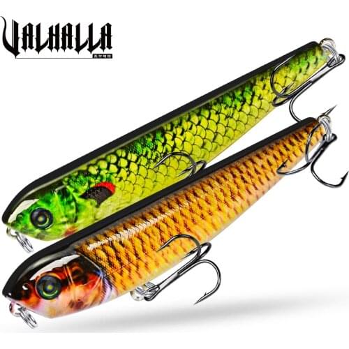 Pencil Fishing Lures VIB Bait 8.5g-0.30oz Fishing Tackle 6# Hooks 3D Eyes Bass Baits 9cm-3.54" 6 Colors Style Comdaba New 1X New