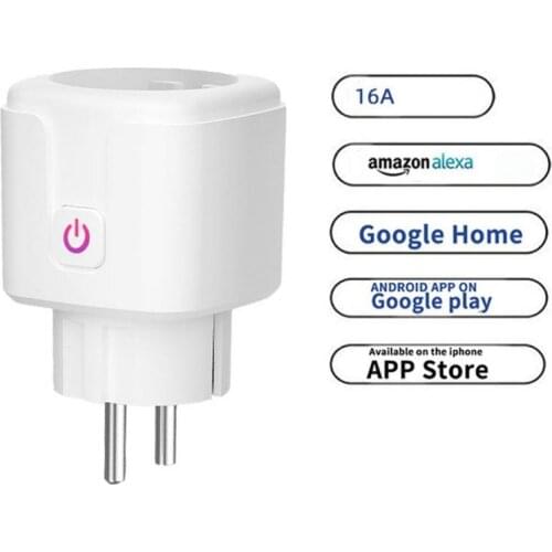 WiFi Smart Plug 16A EU Socket Tuya Smart Life APP Work with Alexa Google Home Assistant Voice Control Power Monitor Timing 2021
