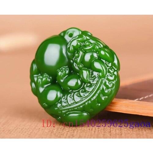 Green Jade Pixiu Pendant Necklace Jadeite for Fashion Amulet Men Women Jewelry Charm Natural Chinese Gifts Carved