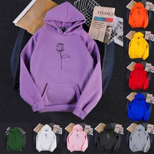 Zoulv 2021 Spring Womens Hoodies Autumn Long Sleeve Print Long Sleeve O-Neck Casual 2020 Kangaroo Pocket Teenager Sweatshirts