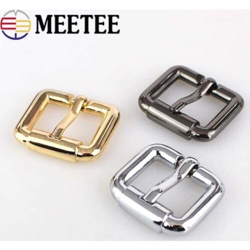 10/20pc 20mm Meetee Square Metal Pin Belt Buckles Bags Luggage Strap Belt Roller Pin Fasteners DIY Hardware Accessories F3-22
