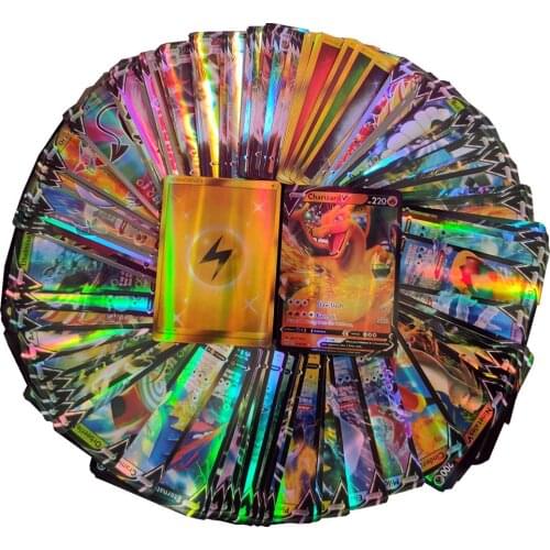 100Gx EX French Pokemon Cards GX V MAX VMAX Shining Card Game Battle Carte Trading Game Children Francaise Toy