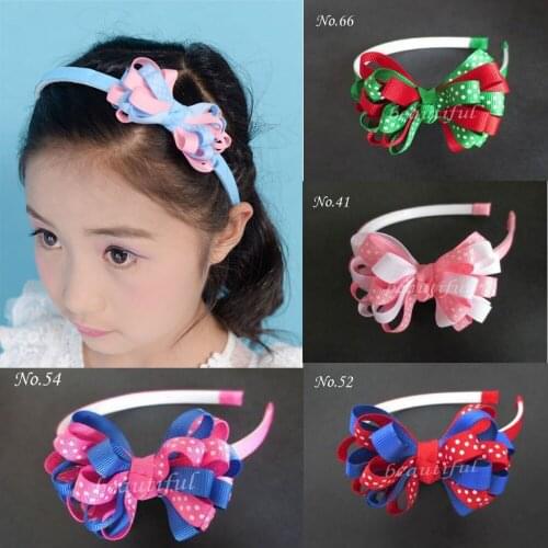 16 pcs BLESSING Good Girl Boutique Headband hair Accessories 3" B-chrysanthemum Hair Bow 111 No