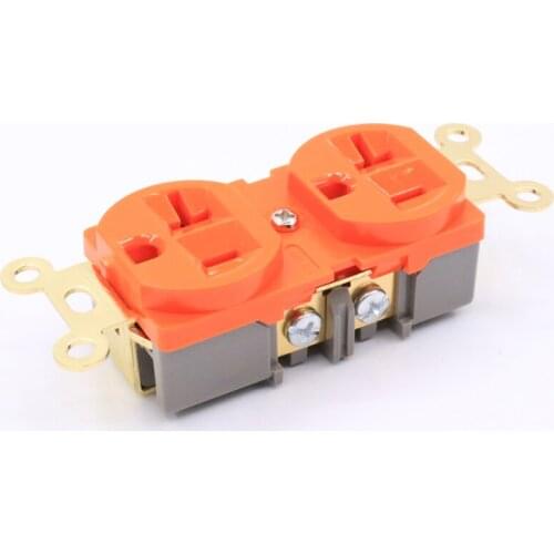 2 pieces US AC Power Receptacle Wall Outlet, Gold plated Socket distributor