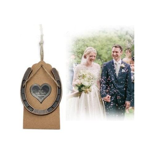 20/50Pcs Metal Lucky Horseshoe Pendant Antique Horseshoe Keychain Creative Pendant Gifts Wedding Gifts