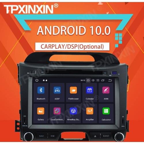 4+64G For KIA SPORTAGE 2010-2016 Android10.0 Stereo Car Tape Recorder Multimedia Video Player GPS Navigation HeadUnit