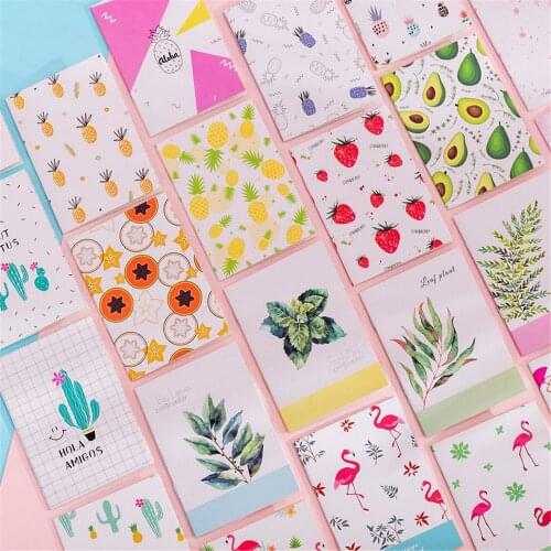 4pcs Cute Soft Cover Notebooks Flamingo Cactus Diary Drawing Sketchbook Notepads School Excercise Book Memopad Kawaii Stationery