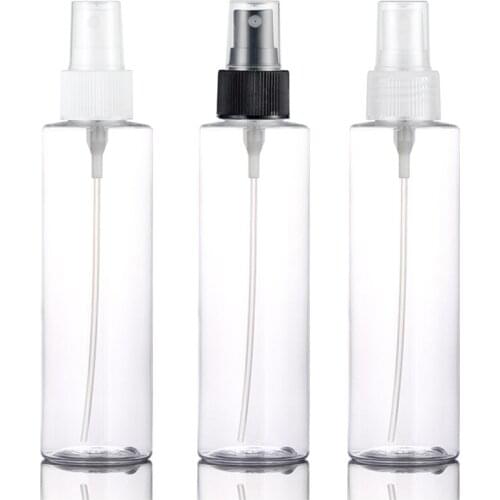 50pcs 150ml Spray Empty Bottles For Perfumes,150cc PET Clear Container With Sprayer Pump Fine Mist Spray Bottle Cosmetic Packing