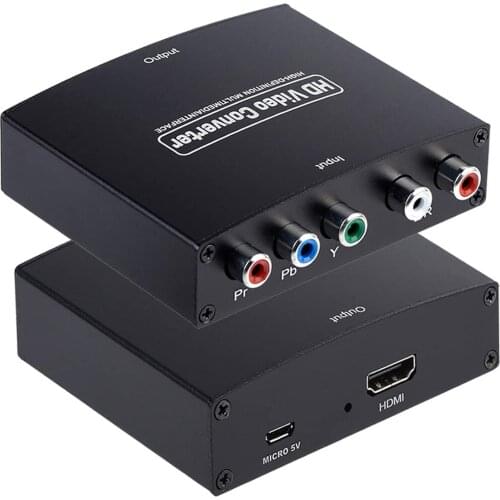 YPbPr to HDMI-compatible Converter RGB to HDMI-compatible Converter for DVD PSP Xbox 360 PS2 Nintendo to HDTV Monitor Projector