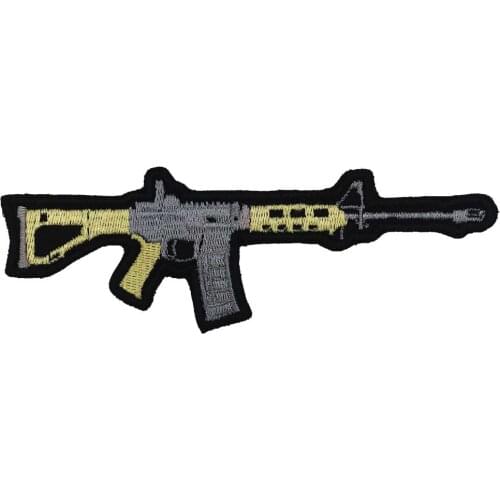 AR 15 Patch Embroidered Applique Sewing Label punk biker Patches Clothes Stickers Apparel Accessories Badge