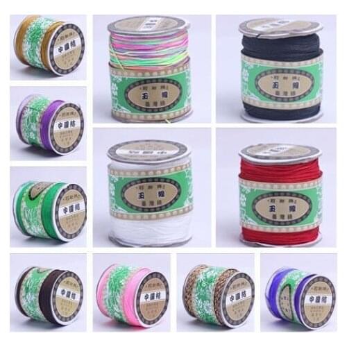 Black mix 1.5mm nylon 160M/175yards/lot Chinese Knot String Nylon Cord Rope for Bracelet Braided Macrame diy bead t353