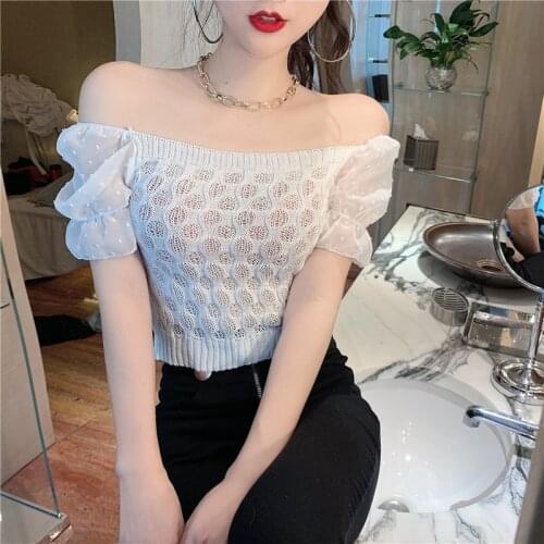 DAIZHIYUE Women's Knitted T-shirts