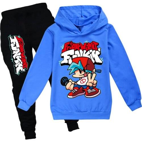 Children Clothing Sets Friday Night Funkin Kids Clothes Baby Boys Hoodies Sweatershirt Pants Set Girls Tracksuit Outwear Coat