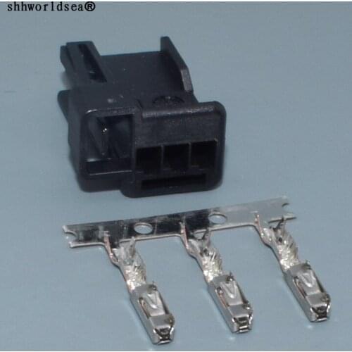 Worldgolden 3pin 0.6mm socket can horn socket connector for benz