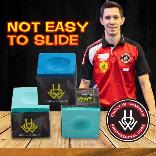 HOW Chalk Billiard Cue Oily Dry 2 Pieces Per BoxTailor-made Chalk Snooker Chalk Powder Pool Chalk Tip Stick Billiard Accessory