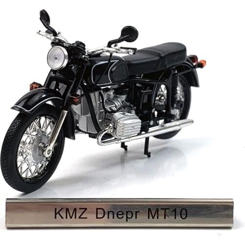 Diecast 1:24 Scale Atlas KMZ Dnepr MT 10 Alloy Simulation Motorcycle Model Adult Collection Decoration Gifts Kids Toys Boys