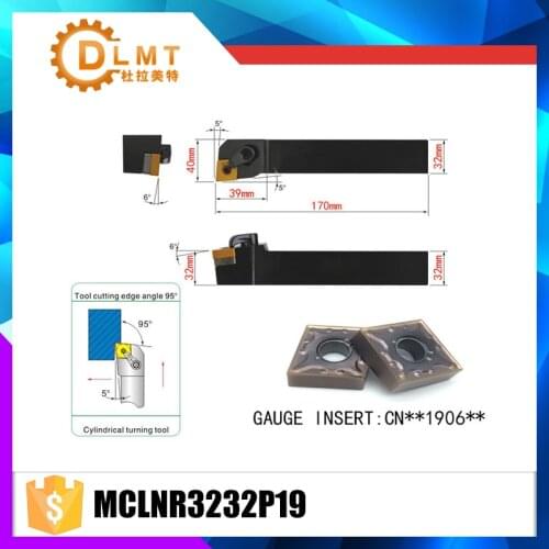 MCLNR3232P19 95 Degree External Turning Lathe Bar Tool Holder For CNMG190604 CNMG190608 Used on CNC Lathe Machine