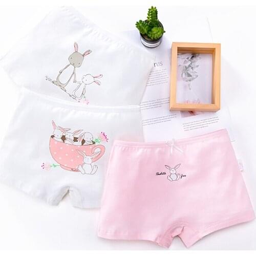 Spring new girls square shorts cotton baby childrens underwear in the big children primary school boxer briefs