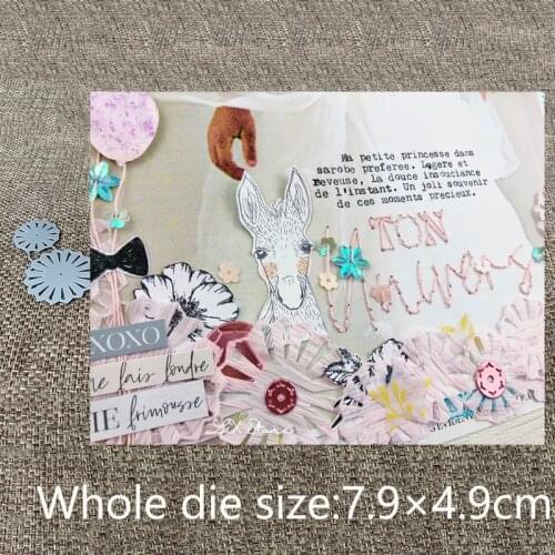 New Design Craft Metal stencil mold Cutting Dies 2pcs flower ring decoration scrapbook die cuts Album Paper Card Craft Embossing