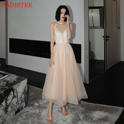 New Style Evening Dress Empire Tulle Zipper Back A-Line Woman Formal Prom Party Gowns вечерние платья Robes De Soirée