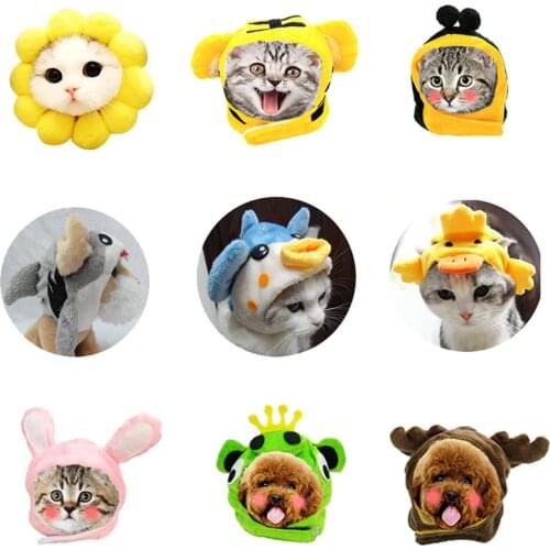 Cat Clothes Hat For Dogs Christmas Dress Up Cute Hats For Cat Dogs Halloween Pet Costume Hat Head Sets For Pets Accessories