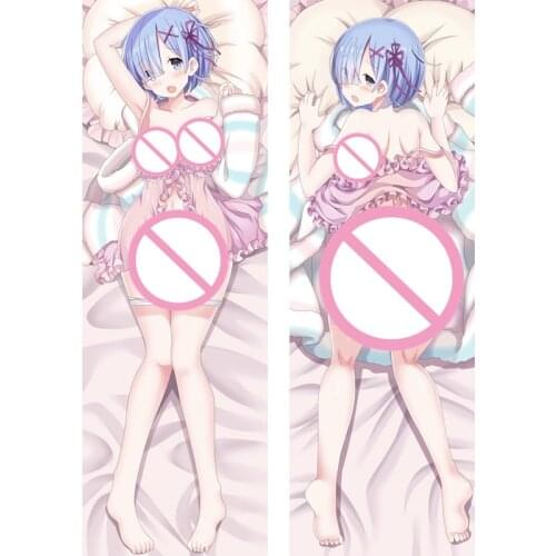 Re Zero Ri:Zero kara Hajimeru Isekai Seikatsu sexy girl Subaru Natsuki & Emilia & Rem Dakimakura Body Pillow Case Cover