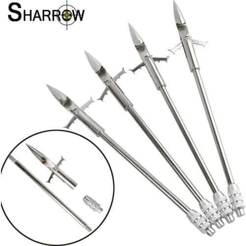 6/12pcs Hunting Fishing Darts Removable Stainless Iron Slingshot Catapult Archery Bow and Arrow Fishing Shooting Accessories