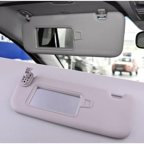 Grey Left Driver Side Sun Visor With Makeup Mirror Fit For Hyundai Elantra AD 2017 2018 2019