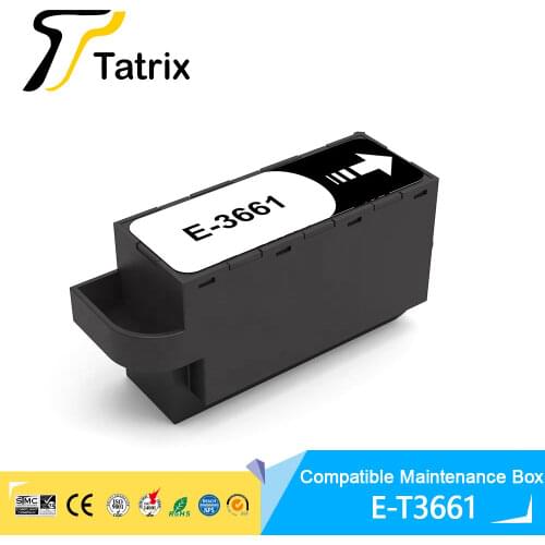 Tatrix T3661 C13T366100 Compatible Maintenance Box for Epson Expression Premium XP-6000 EP-50V PX-S5010 EP-879 EP-880 Tank