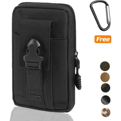 Tactical Camouflage Phone Pouch Military Belt Waist Bag Outdoor Men Molle Pouch Hunting Small Pocket Bags for Travel Camping