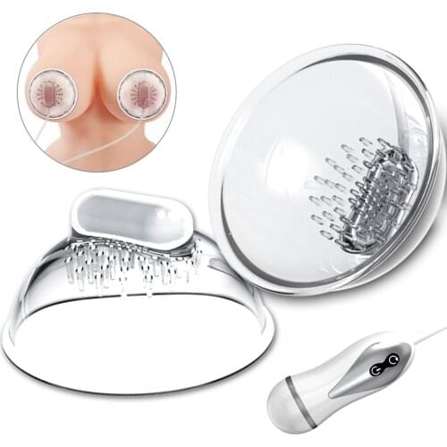 Nipple Sucker Vibrator Breast Enlargement Pump Remote Control Clitoris Stimulator Vacuum Pump Sex Toys for Woman Masturbator