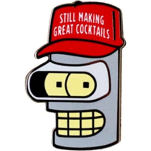 Still Making Great Cocktails Enamel Pin Brooch