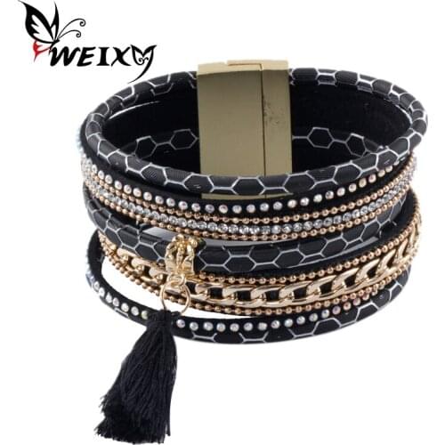 WEIXY Leather Bracelets