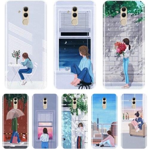 TPU Back Cover For Huawei Mate 9 10 20 Pro Silicone Soft Kpop Girl Korea Japan Case For Huawei Mate 7 8 9 10 20 Lite Phone Case
