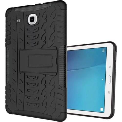 Tablet Protect Case For Samsung Galaxy Tab E 9.6" SM-T560 SM-T561 Shell Hybrid Armor Kickstand Hard TPU+PC Back Cover Fundas+pen