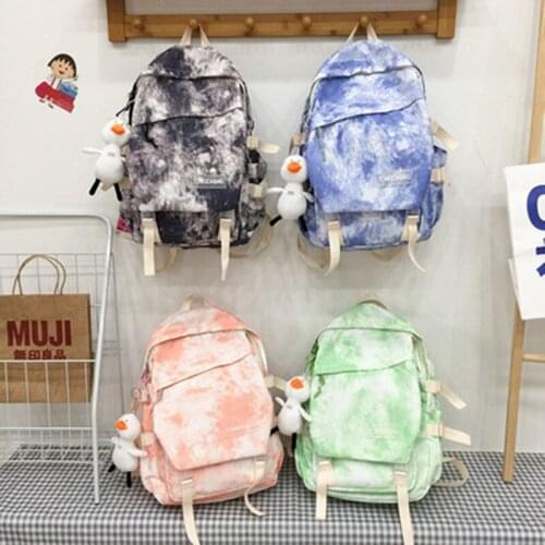 Women Harajuku Cloud Print Men Backpack Student Nylon Laptop New 2021 Cool School Bag For Teenage Girls Book Bags buckle Ladies