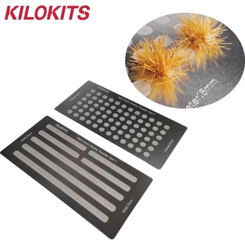 2PCS 2 Shapes Static Grass Planting Template Tool for Flock Applicator Railway Scenery Diorama Farming 1/35 1/72 1/48 1/87