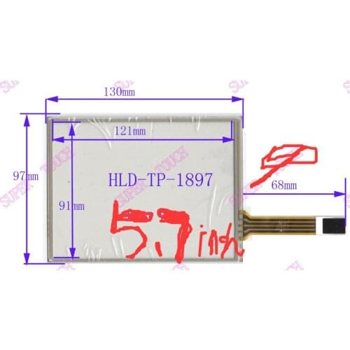 5.7 -inch 130 * 97mm touch-screen control panel HLD - TP - 1897 4-wire resistive touch screen