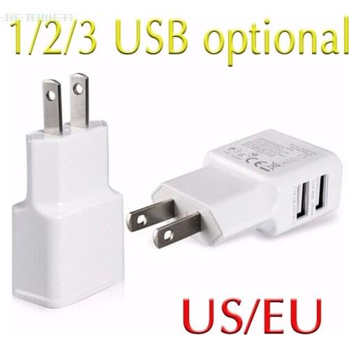 5V 2A 1 2 3 USB 3 Ports Interface Travel EU US Plug USB 71 Original quality Wall Charger Adapter For Samsung 7100 iphone 30pcs