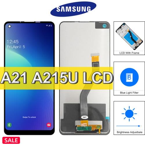 6.5" NEW Original For Samsung Galaxy A21 Lcd A215 SM-A215U LCD Display Touch Screen Digitizer Glass Assembly Display Replacement