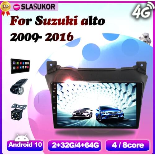 Android 10 For Suzuki alto 2009 2010 2011 2012 2013 2014 2015 2016 Multimedia Video Car Radio Navigation Player GPS No 2din