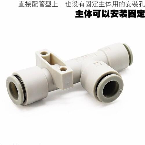 Free shipping ZH10DS-06-06-08 Quick Connector Pneumatic Air Exhaust Vacuum Ejector Body Ported Type