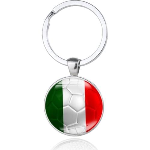 Italy Italian Japan Brazil Uruguay National Flag Car Keyring Keychain Key Ring Chain Crystal Pendant Automobiles Accessories