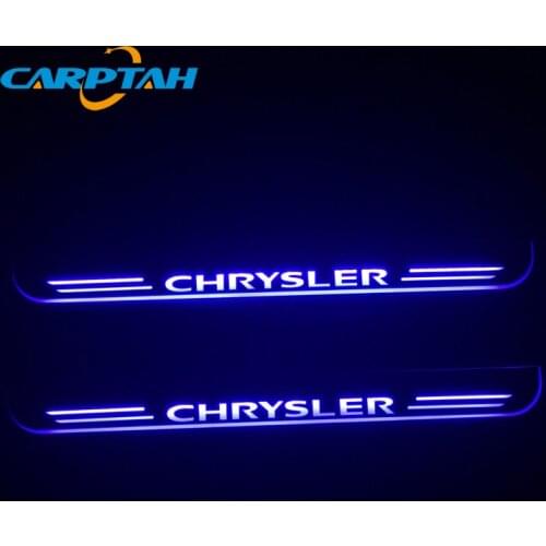 CARPTAH Car Exterior Parts LED Door Sill Scuff Plate Pathway Dynamic Streamer light For Chrysler 300 300C SRT8 SRT-8 2005 - 2018