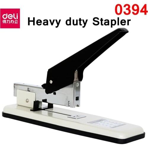 Deli 0394 heavy duty stapler office supplier for 15-80 papers/70g paper with 23/6-23/13 staple retail paking