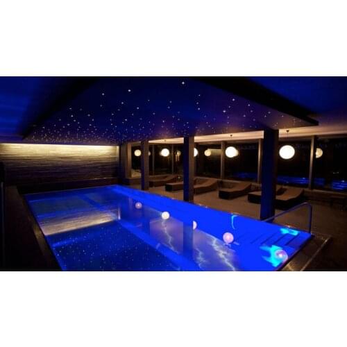 Dual ouput fiber optic light kit decoration optical fiber light 400 stars ceiling light night lights wireless color change