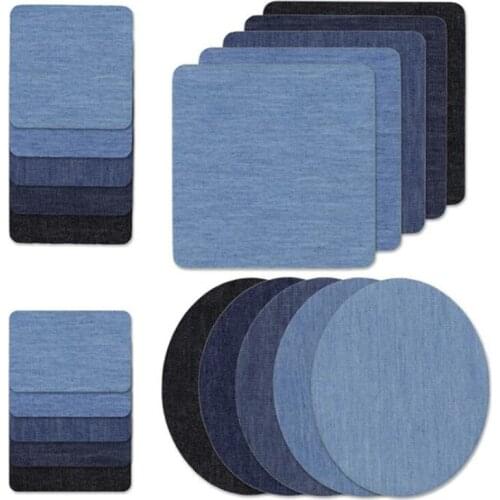 Denim Cut Piece Rectangular Elliptical Back Patch Patch Cloth Cut Bag Elbow Trousers Knee Hole Convenient Repair Holes Ironing