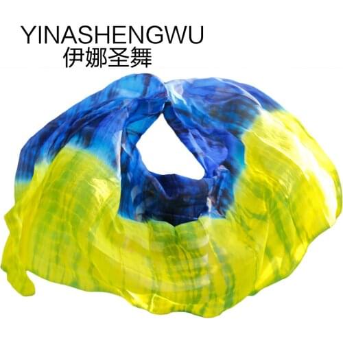 Belly Dance Veils 100% Silk High Quality Dance veils Handmade Natural Silk Belly Dance Veils Dance Props Silk Veils